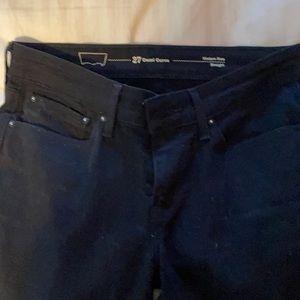 Jeans w27 L 30 , blue Demi curve, straight leg new